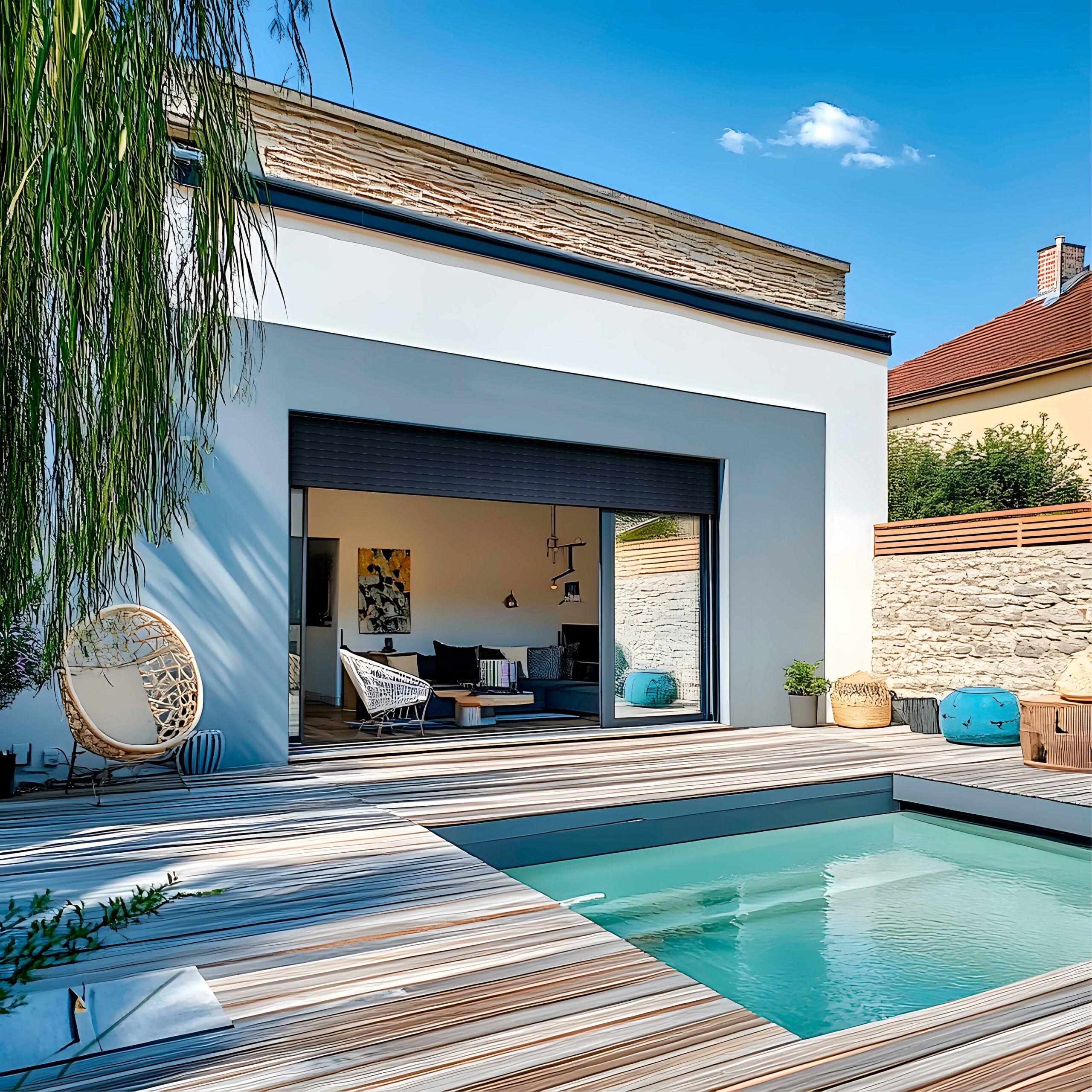 Coffre et volet roulant- Ev40 Gris 7022