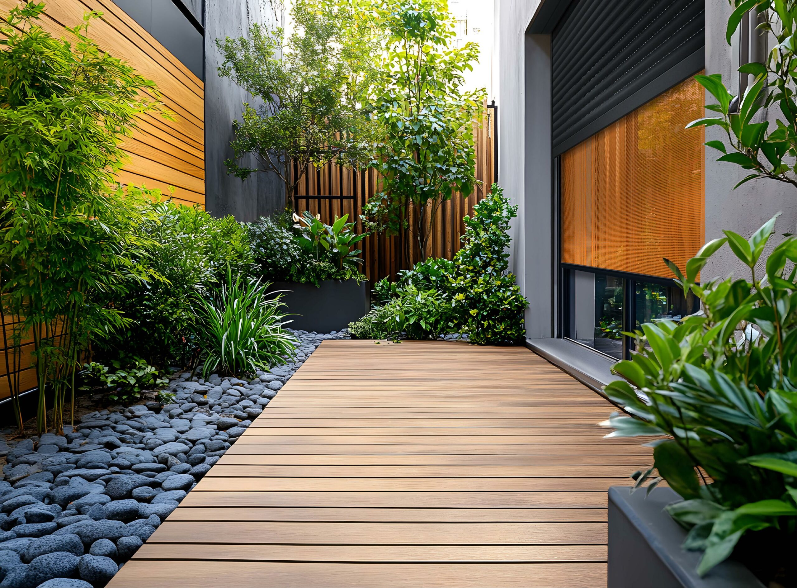 Volet roulant et store vertica-Twin TVO 86 Orange -Vr Ev40 Noir 2100