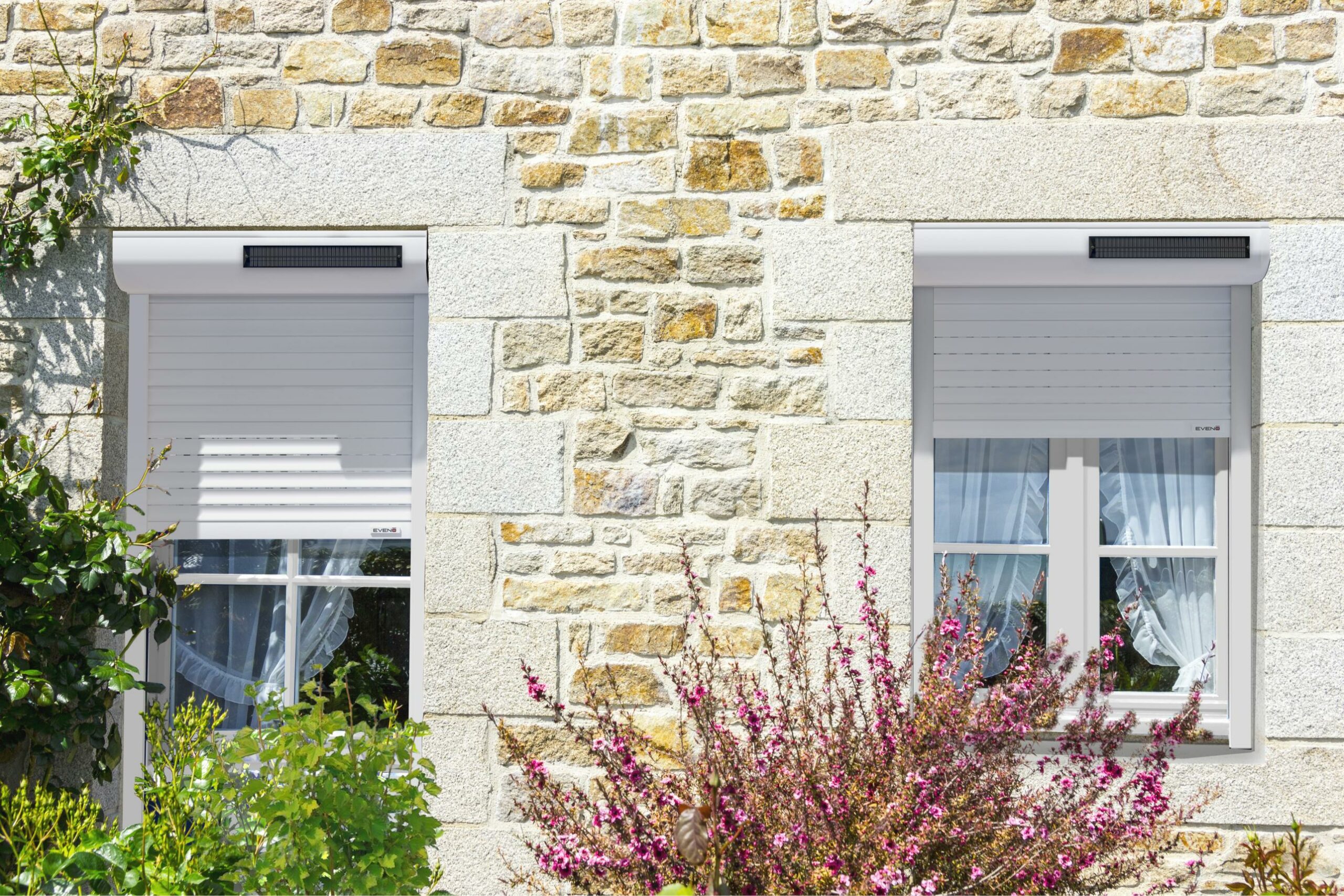 Volet roulant renovation solaire blanc