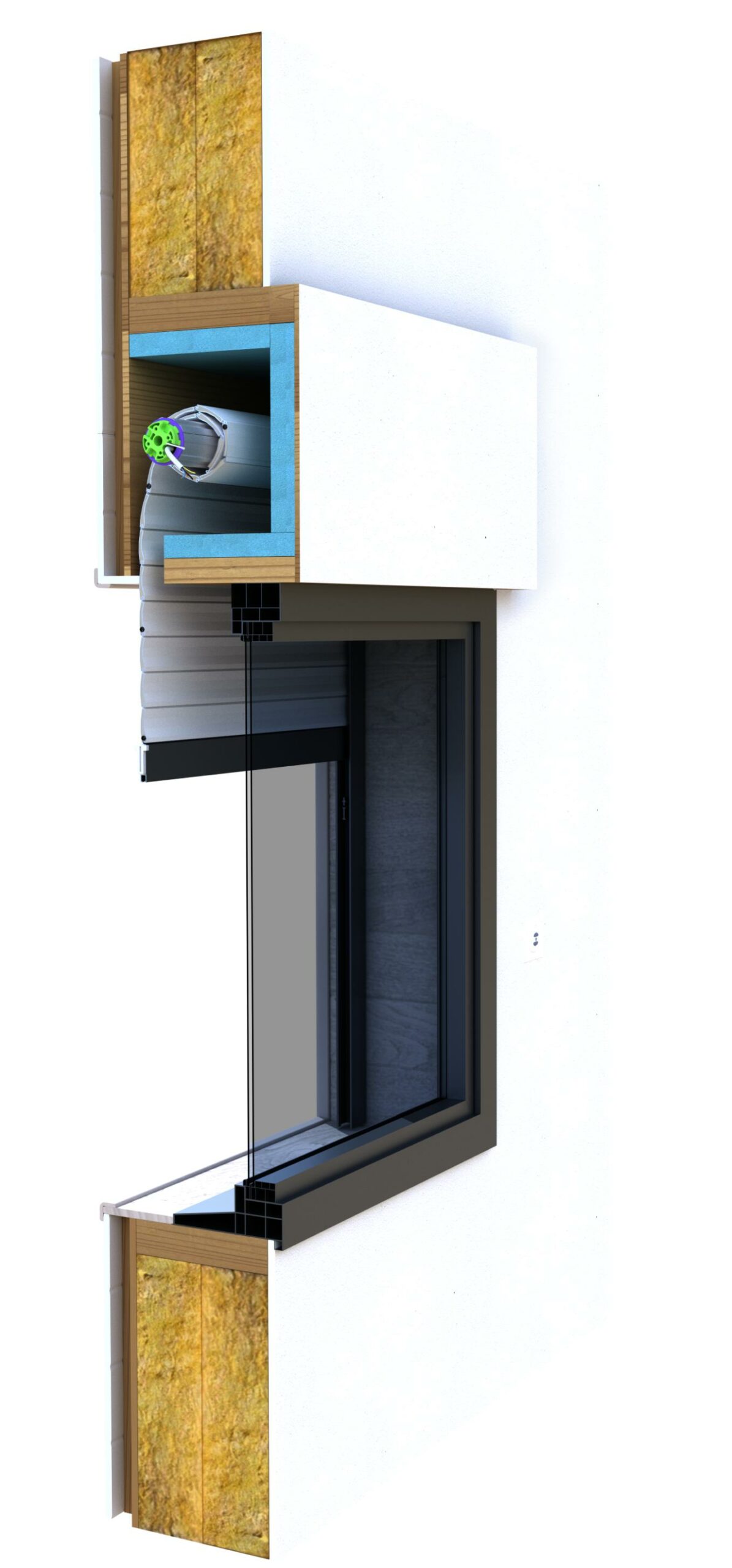 Volet roulant traditionnel Tradi pose pour maison ossature bois
